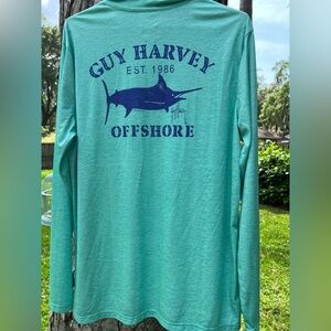 Guy Harvey Teal Long Sleeve Tee